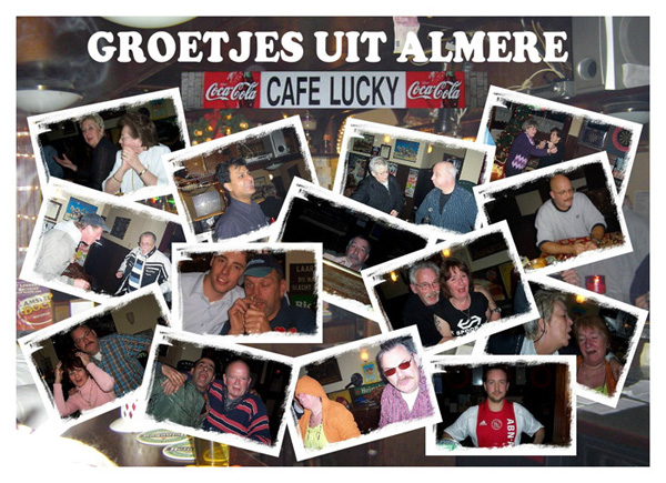 Ansichtkaart voor Jopie, Rinus en Hans